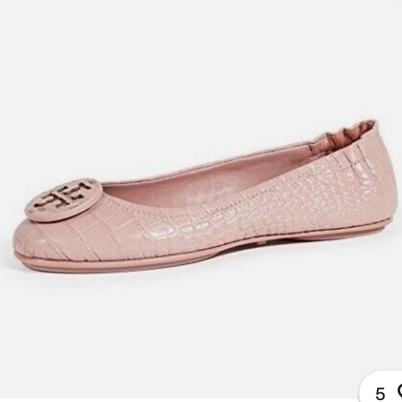 Tory Burch Minnie Travel Rosa Ballet Flats 9.5 - Picture 4 of 10
